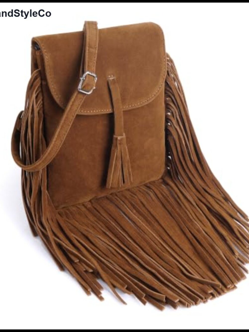 Vegan Suede Crossbody Bag RFID Blocking Phone Purse